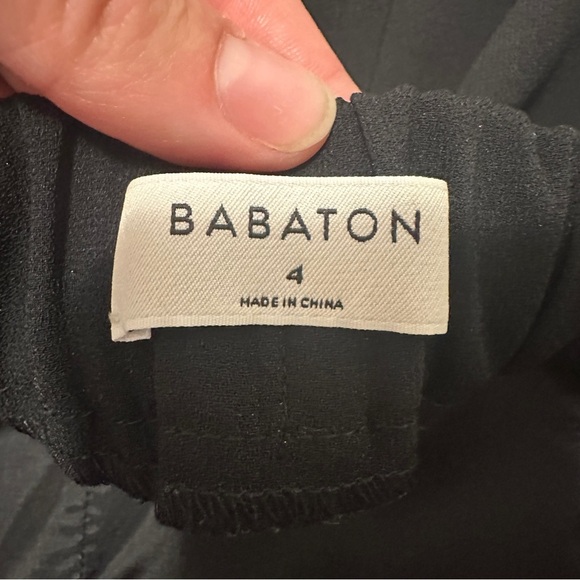 Babaton Aritzia Black White Tuxedo Cropped Trouser Pants Size 4 Women’s - Picture 10 of 12